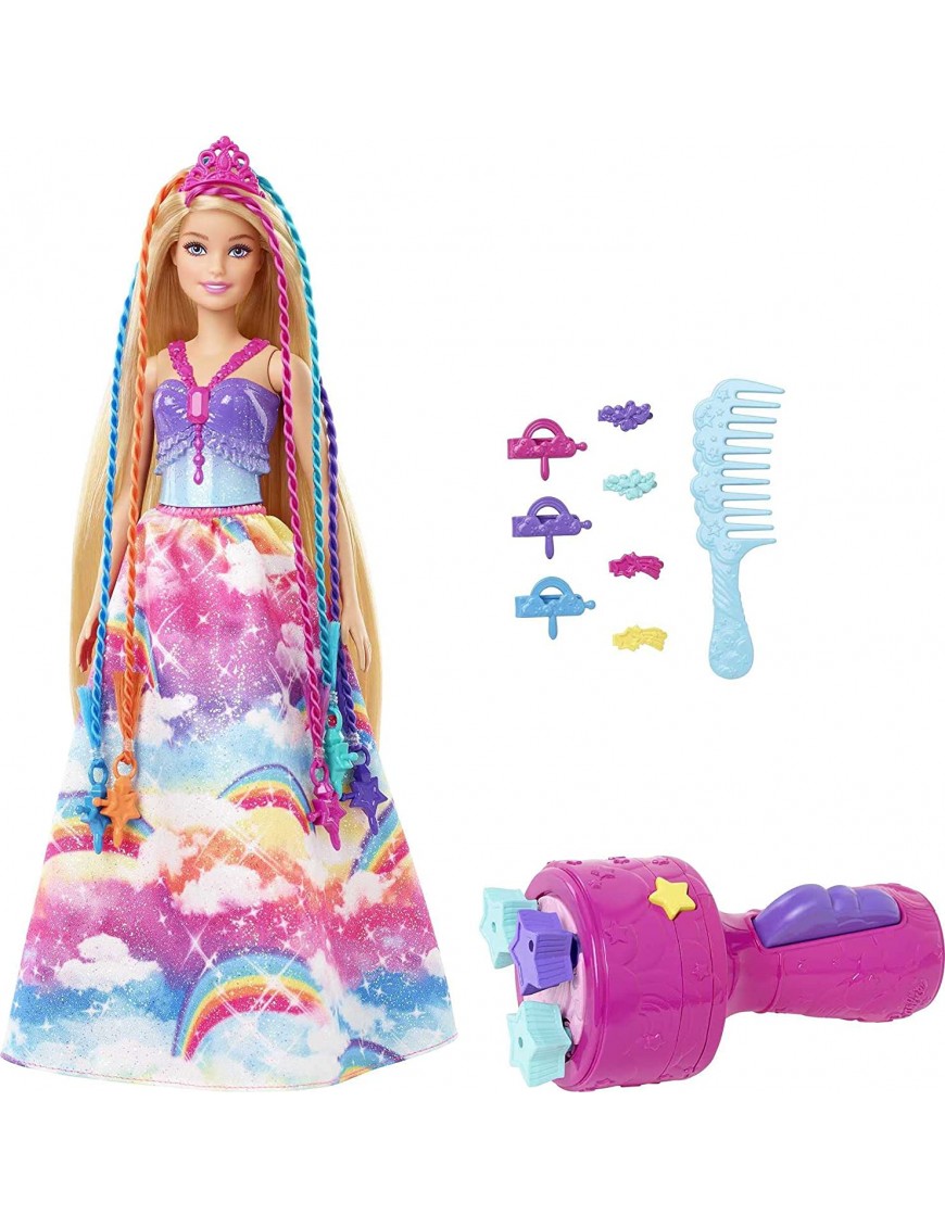 Barbie Dreamtopia Poupée Princesse Tresses Magiques Aux Longs Cheveux